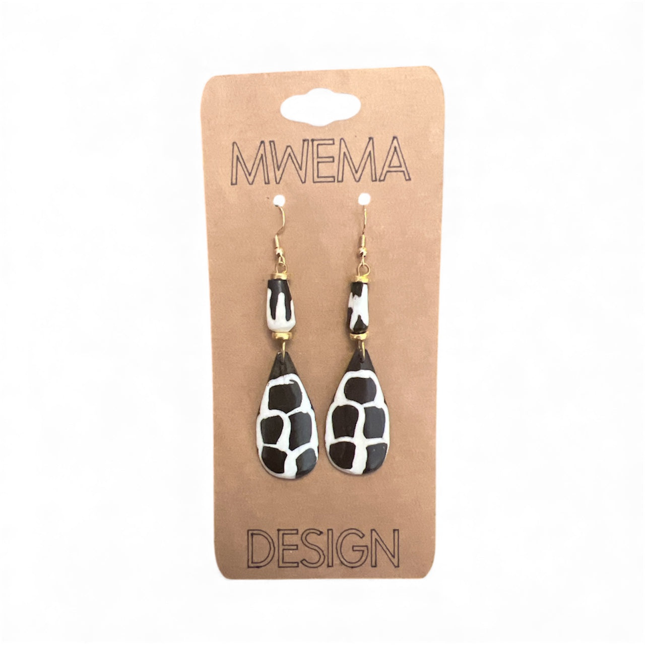 Giraffe Teardrop Earrings – African Savannah Inspired