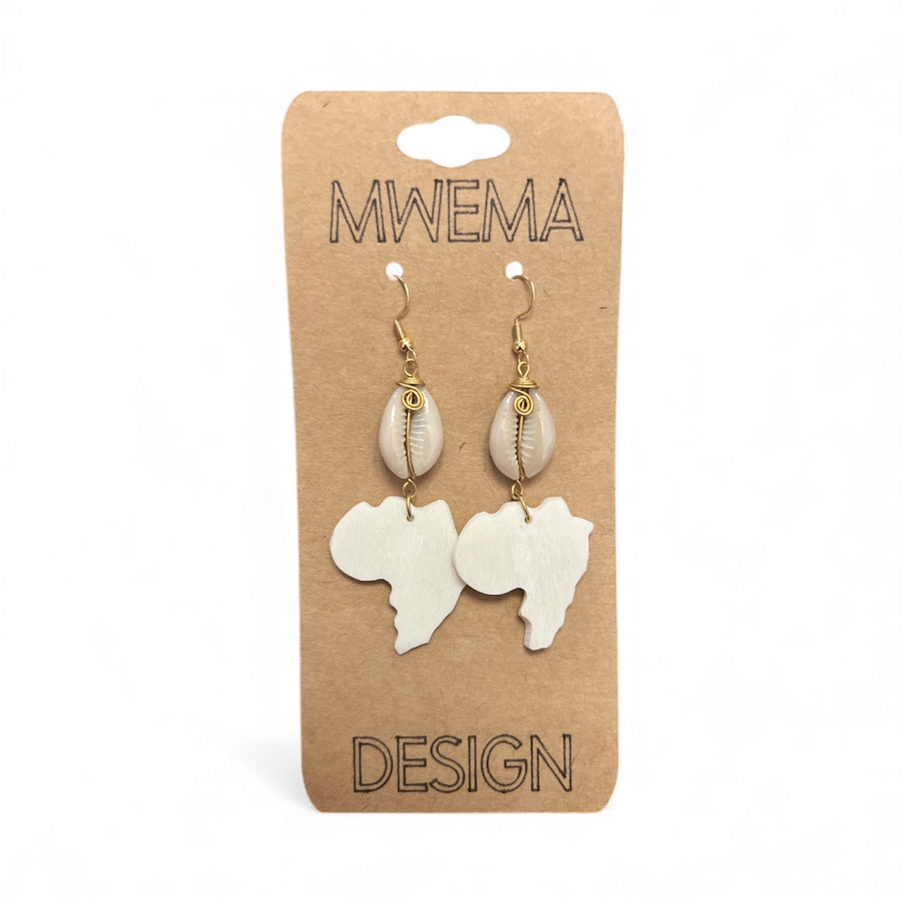 Africa with Shell Earrings – Natural Handmade Jewelry