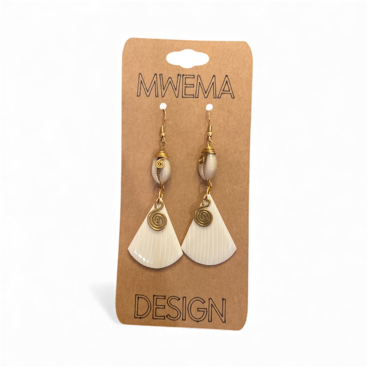 Shell Pie-Cut Earrings – Unique Natural Shell Design