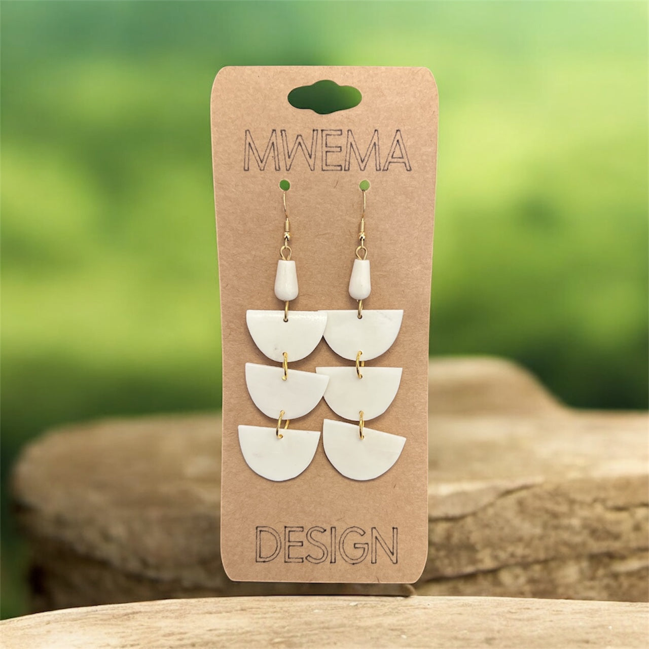 Tiered Half-Circle Earrings – Layered Boho Design