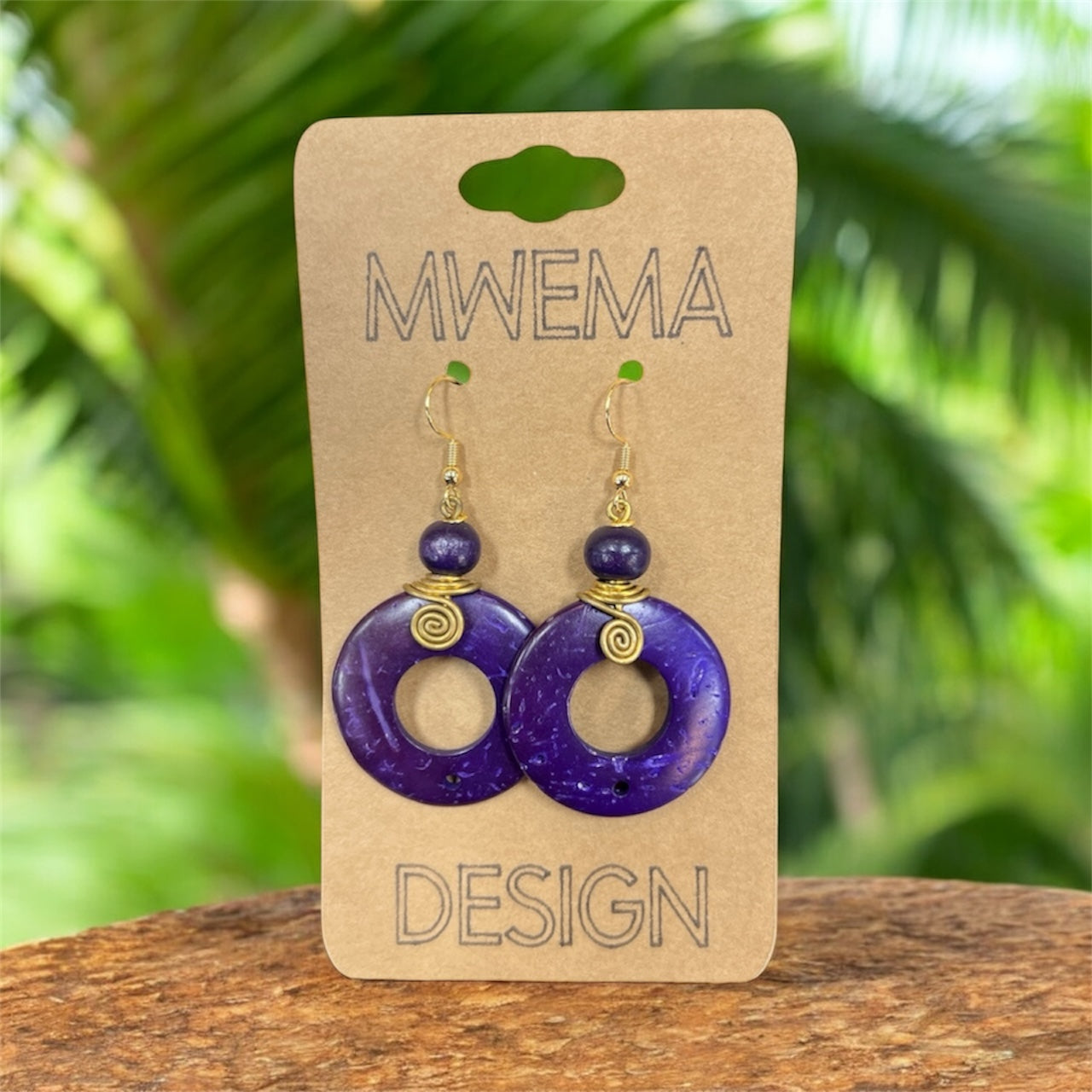 Handcrafted Coconut Earrings – Natural Coconut Shell