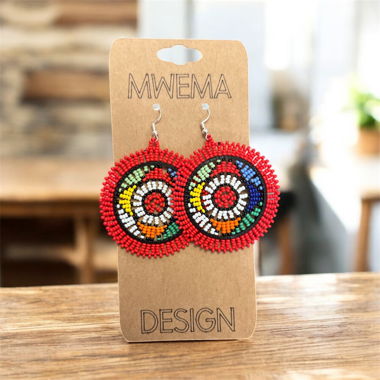 Zulu Beaded Earrings – Handmade Statement Beaded Jewelry
